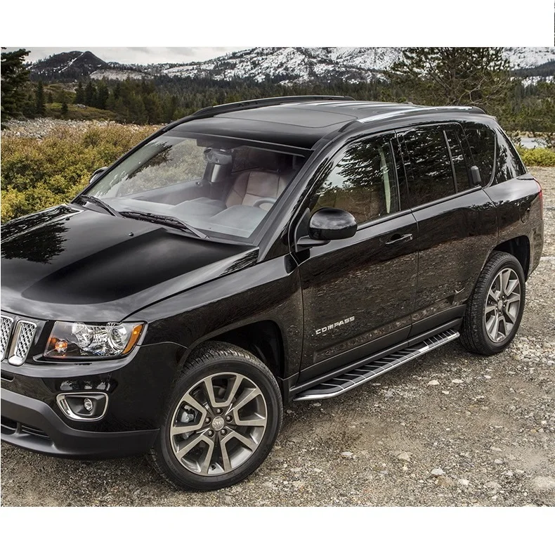 Высококачественная алюминиевая для Jeep Compass 17 18 19 Педальная ходовая доска боковой шаг nerf бар