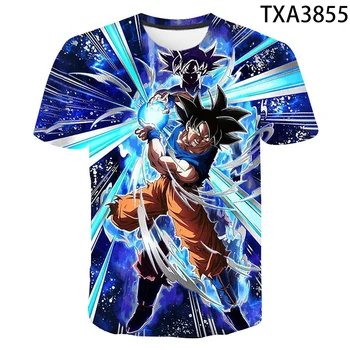 

2020 Anime Dragon Ball Z 3D T Shirt Super Saiyan Printed Short Sleeve T-shirt Summer Boy Girl Kids Tops DBZ Tees Cool Clothing