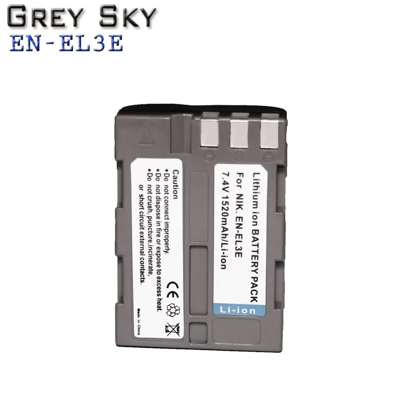 EN-EL3e RU EL3e ENEL3e 2400 мА/ч, Камера bateria Батареи AKKU+ ЖК-дисплей USB Зарядное устройство для Nikon D30 D50 D70 D70S D90 D80 D100 D200 D300