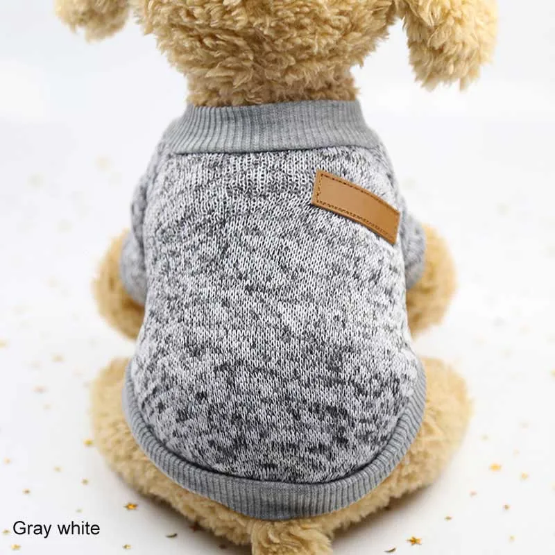 Рождественские XS-XXL Свитера для собак модная одежда с капюшоном для собак спортивный с капюшоном щенок прыгун собаки пальто Новогодняя одежда Тедди - Цвет: grey white
