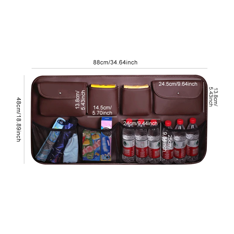 Car Rear Seat Back Storage Bag Auto Interior Tidying Interior Bale Sundries Drink Stowing Tidying Package Accessories Supplies Car Rear Seat Back Storage Bag Auto Interior Tidying Interior Bale Sundries Drink Stowing Tidying Package Accessories Supplies