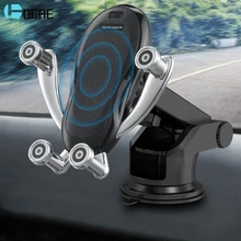 DCAE автомобильное крепление Qi Беспроводное зарядное устройство для iPhone 11 XS XR X 8 Быстрая зарядка 10 Вт Быстрая зарядка держатель телефона Подставка для samsung S10 S9
