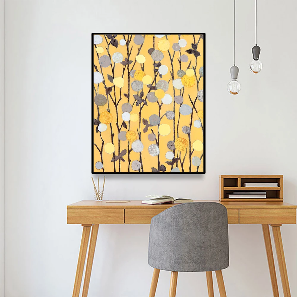 

Laeacco Leaf Wall Art Abstract Canvas Painting Watercolor Pictures Watercolor Wall Decor Posters and Prints Paintings on The Wal