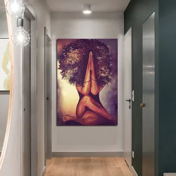 

Wall Art Canvas Painting Frame Exploding Head Girl My Prayers HD Print Poster Modular Picture Living Room Home Decor