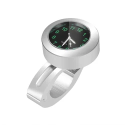 Universal Waterproof Handlebar Clock with Night Vision Light (Silver)