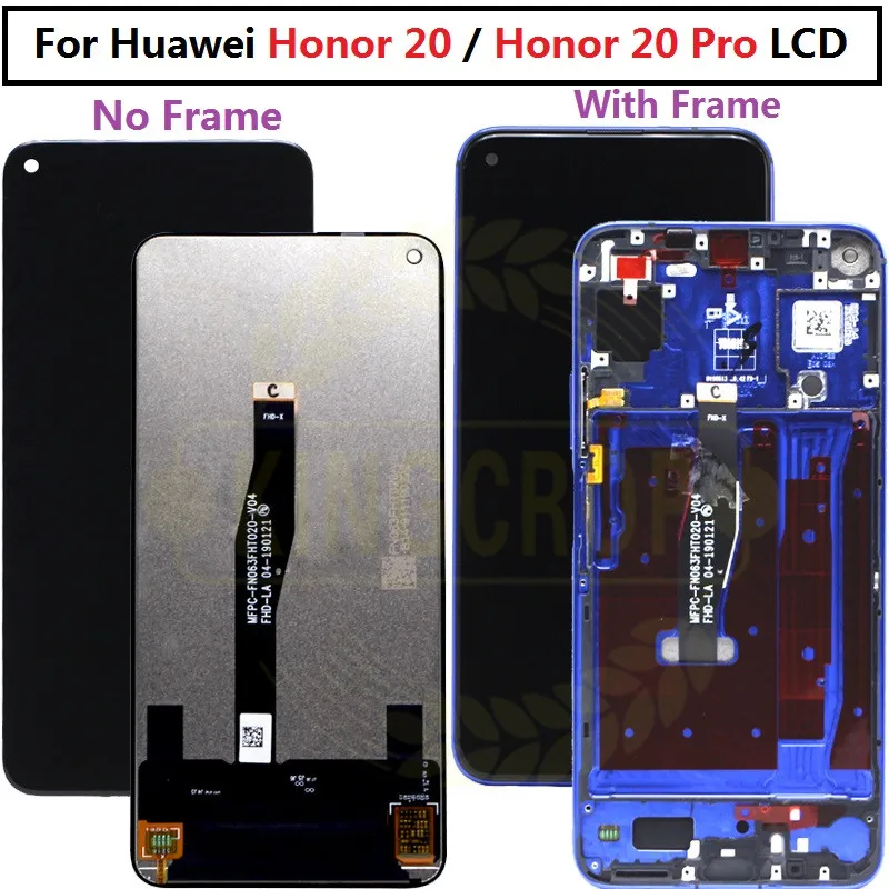 Дисплей с тачскрином для Huawei Honor 20 YAL-L21 Pro YAL-AL10 рамкой/без рамки | Мобильные