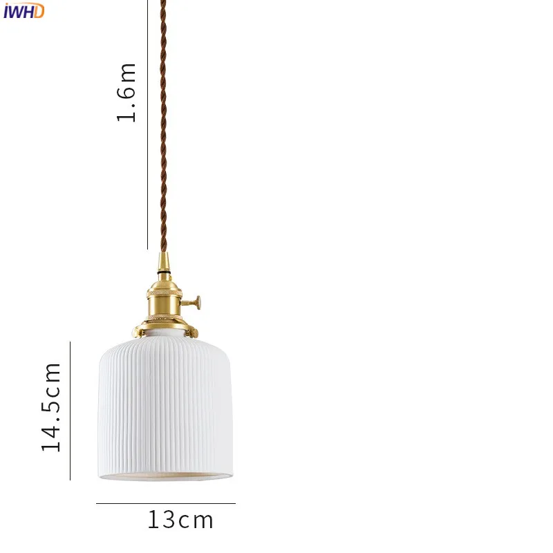 Nordic Style Ceramic Pendant Lights Fixtures Bedroom Dinning Living Room Light Modern LED Pendant Lamp Lighting Luminaire (35)