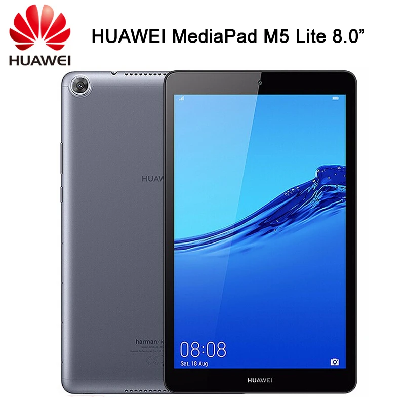Original HUAWEI MediaPad M5 Lite 8.0 inch Android 9 EMUI 9.0 Hisilicon  Kirin 710 Octa Core Dual Camera 5100mAh Battery Tablet