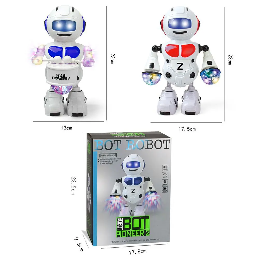 Electronic Smart Space Dancing Robot Singing Music Cool LED Light Dance Robot Interactive Astronaut Toy boy girl friend toy Gift 6