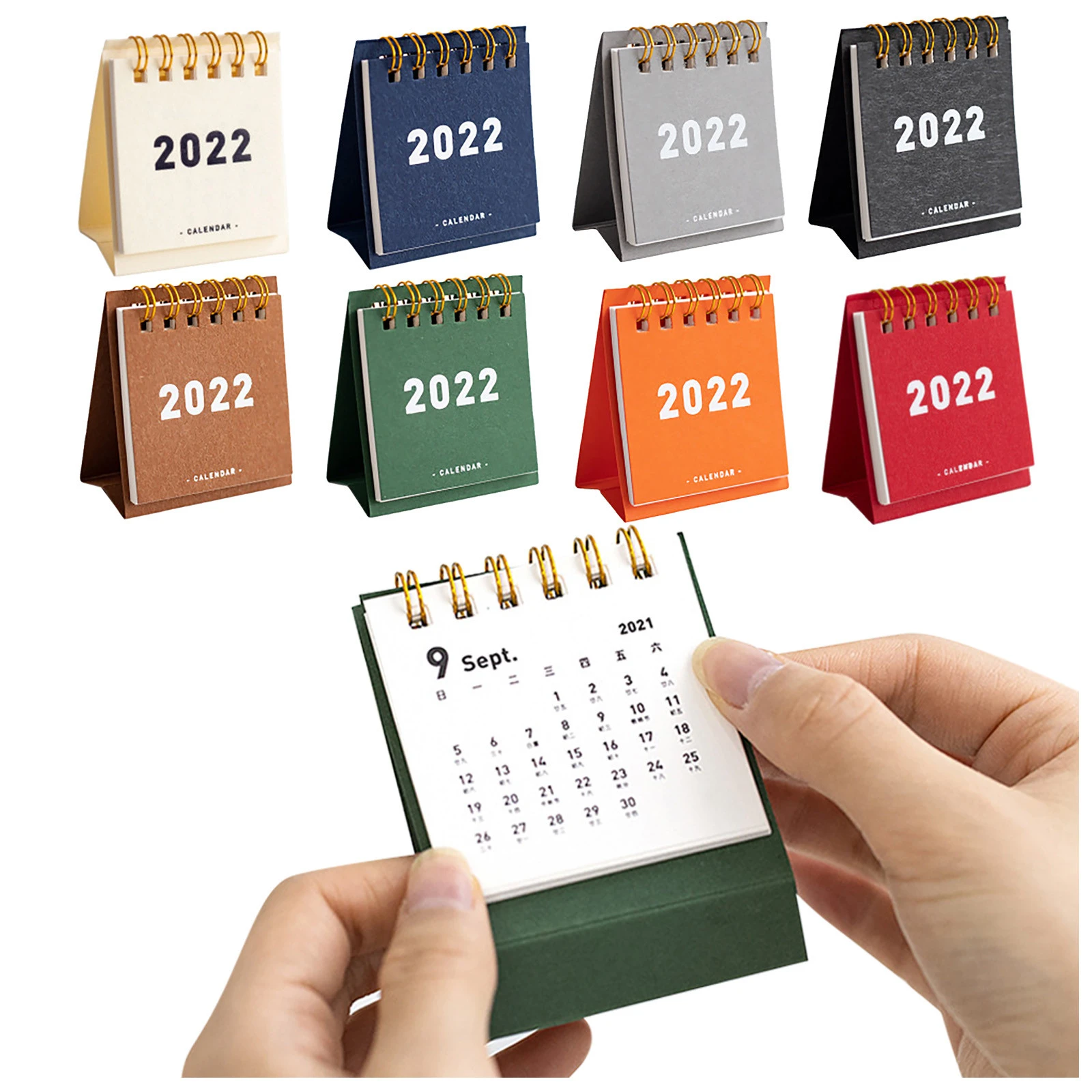 2022 English Mini Desktop Calendar Portable Pendulums Calendar Portable Desktop Diy Advent Calendar Schedule Planner Office|Advent Calendars| - Aliexpress