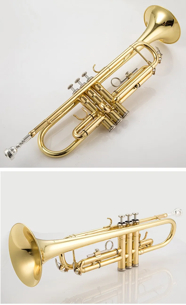 Made in Japan quality 6335 Bb Trumpet B Flat Brass Silver Plated Professional Trumpet Musical Instruments with Leather Case
