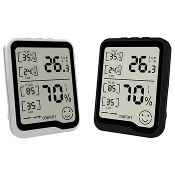 

Digital Hygrometer & Thermometer with Humidity & Temperature Gauge with LCD Sn Display Digital Humidity Thermometer Indicato