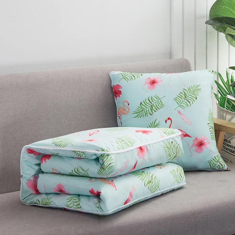 Lanke, двойное использование, подушка, одеяло для автомобиля, дивана, поясничная Подушка, одеяло для кондиционера, складное лоскутное одеяло - Цвет: KK-PQ-003