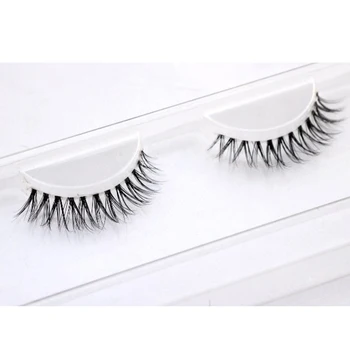 

NEW 10pair Natural Short 3D Mink Eyelashes Full Strip Transparent Eyelashes Terrier Short Mink Eyelashes Style False Eyelashes