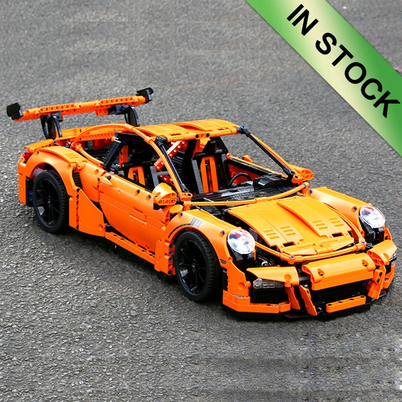 Гоночная машина Technic LZ2101, 3556 шт., модель уличного вида, блоки, кирпичные игрушки, совместимые детские игрушки, рождественские подарки, MOC-17698 - Цвет: 20001(orange)