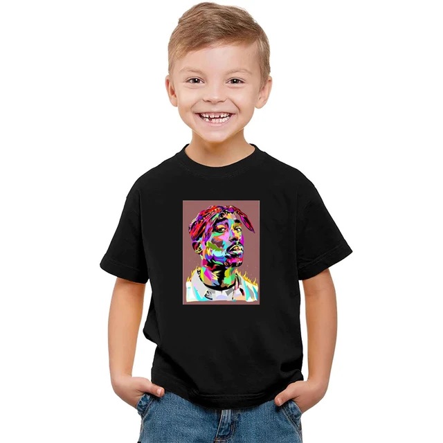 ヒップホップラッパートゥパックボーイズtシャツ女の子キッズ子供服半袖夏streeewearトップス服原宿子供シャツ Aliexpress