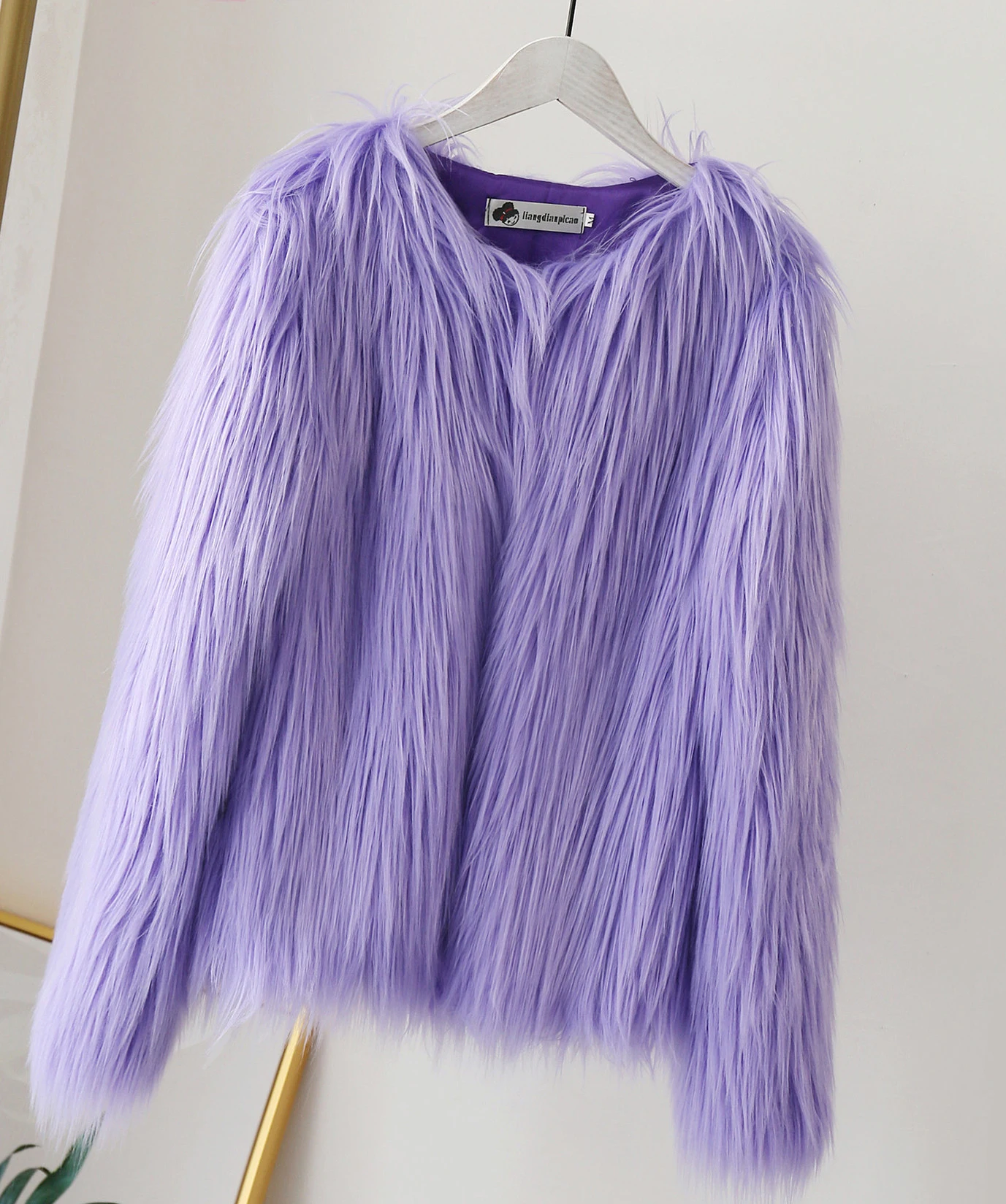 purple Dollplus/стильные меховые куртки для девочек; сезон осень-зима; детские куртки; пальто для маленьких девочек; детская теплая верхняя одежда из искусственного меха; От 2 до 10 лет - Цвет: purple