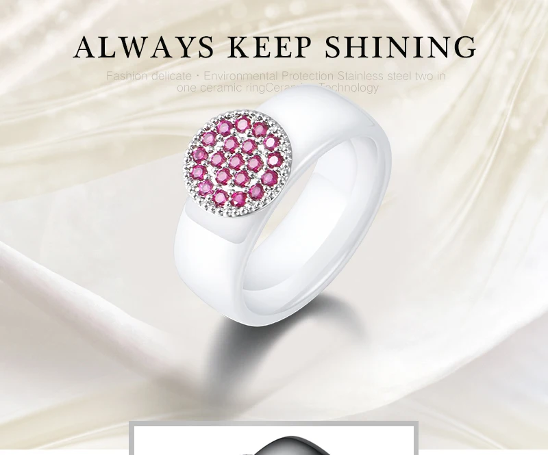Русские Модные женские кольца, вечерние кольца для девушек, подарок на свадьбу, сделанные с керамическим AAA цирконием, кольцо из стерлингового серебра S925 пробы, рождественский подарок