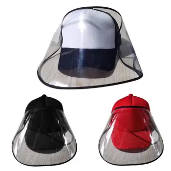 

Adult Anti Droplet Hat Sun Protection Baseball Cap Hat Removable Anti Saliva Face Mask mascarilla protectora masque lavable