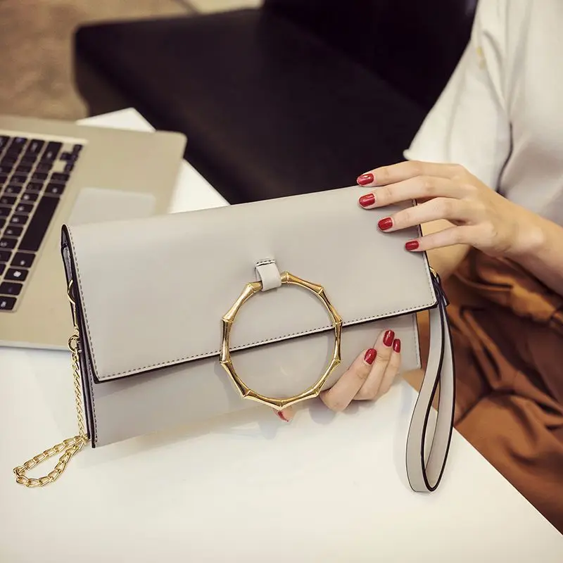 

2017 New Style WOMEN'S Bag Korean-style Versatile Clutch Fashion Chain Women's Circular Ring Clutch Single-shoulder Crossbody Ba