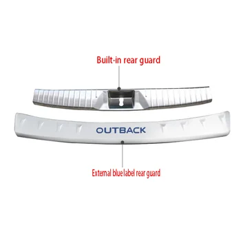 

threshold Article Welcome pedal Rear Guard Tailgate decoration Bright strip car styling Forsubaru Outback 2015-2019