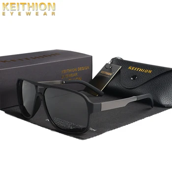 

KEITHION Sunglasses Unisex Square Vintage Sun Glasses Famous Brand Sunglases polarized retro Feminino For Women Men WarBLade