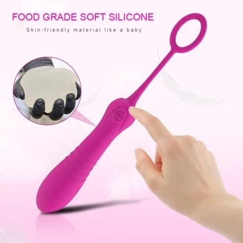 Thrusting Dildo Vibrator 8 Mode Clitoris Stimulator Automatic Telescopic Bullet Vibrators Sex Toys for Women Female Masturbation 4