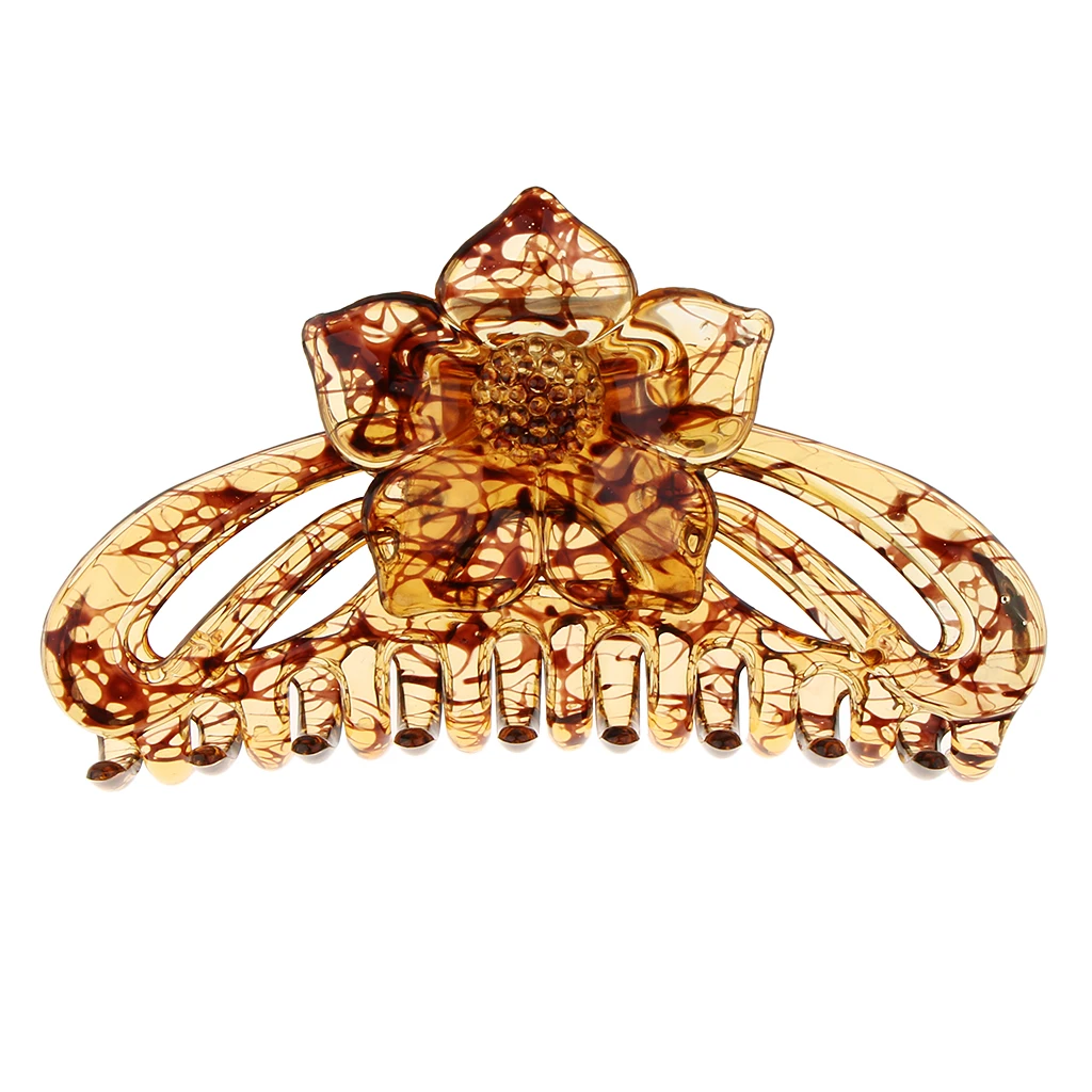 Semi-transparent Large Plastic Hair Claw Clip Hair Clamp Banana Clip