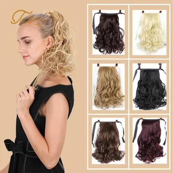 

TALANG 10 inch Curly Hair Hair Extension Wavy Ponytail High temperature and heat resistance