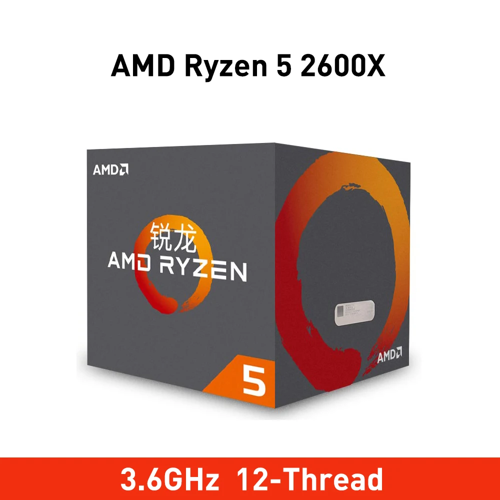Новый оригинал amd ryzen 5 2600x процессор 3 6 ГГц ядерный 12 плотность ткани 95 W TDP для