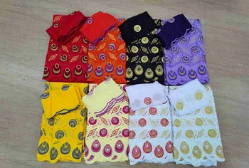 

H&Q 5+2 yards swiss voile lace in switzerland 2020 high quality embroidery with stones african dry laces 100% cotton fabrics