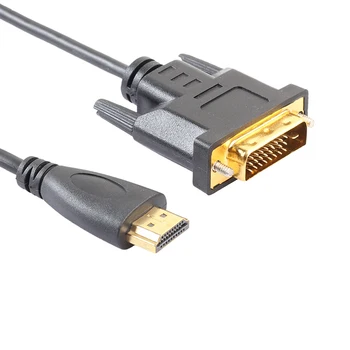 

1080P 3D HDMI to DVI HDMI Cable DVI-D 24+1 Pin Adapter Cables for LCD DVD HDTV XBOX High Speed DVI to HDMI Cable