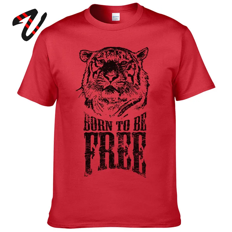 Born to be Free Tiger футболки с буквенным принтом 3D принт хипстерские свободные дешевые