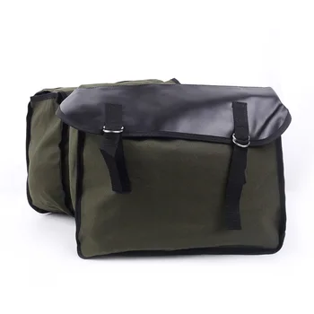 

Vintage Motorcycle Tail Rear Saddle Bag Seat Storage Box Organizer Accessories