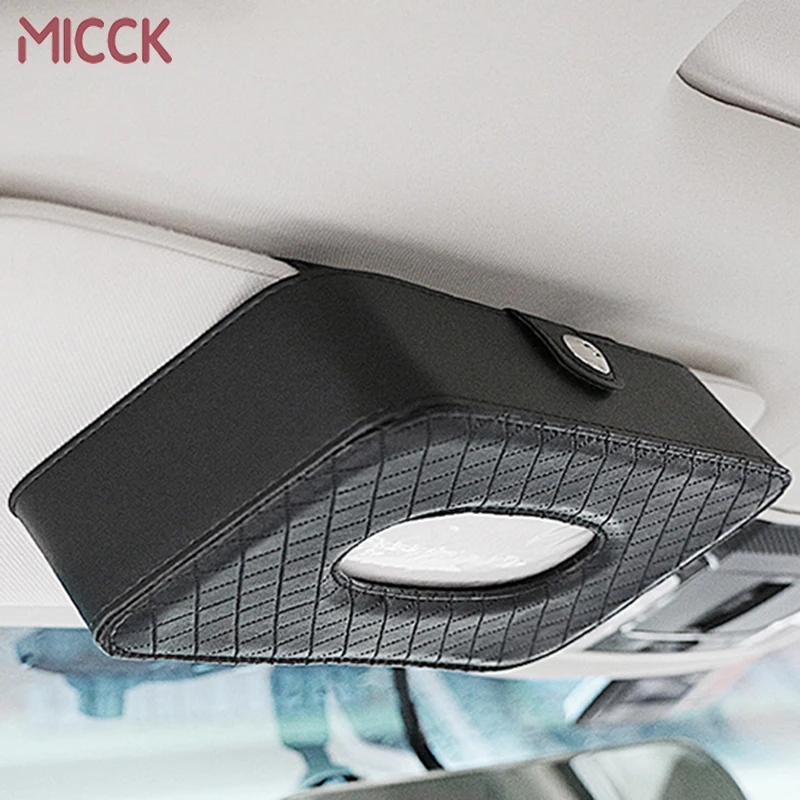 MICCK Роскошная автомобильная коробка для салфеток авто Универсальный