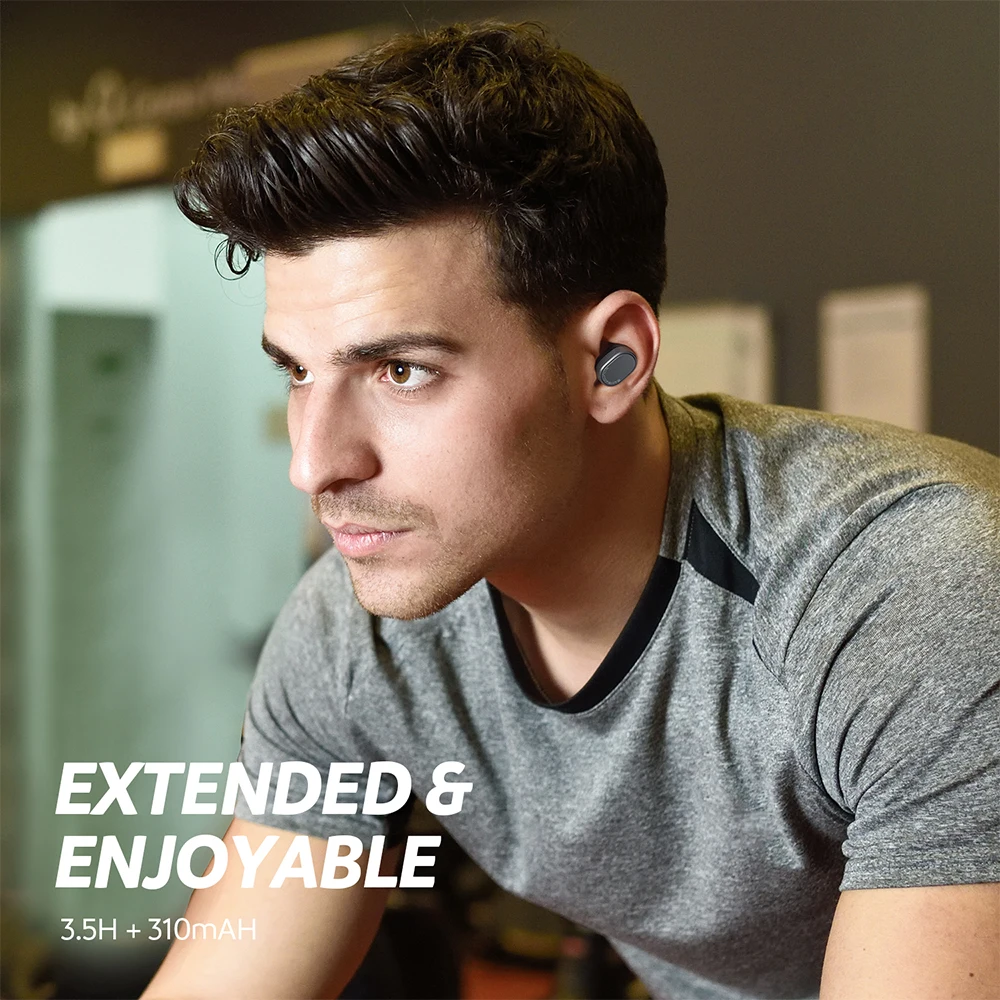 SoundPEATS Bluetooth 5 0 True Беспроводной AptX кодек сенсорный объем Управление наушники