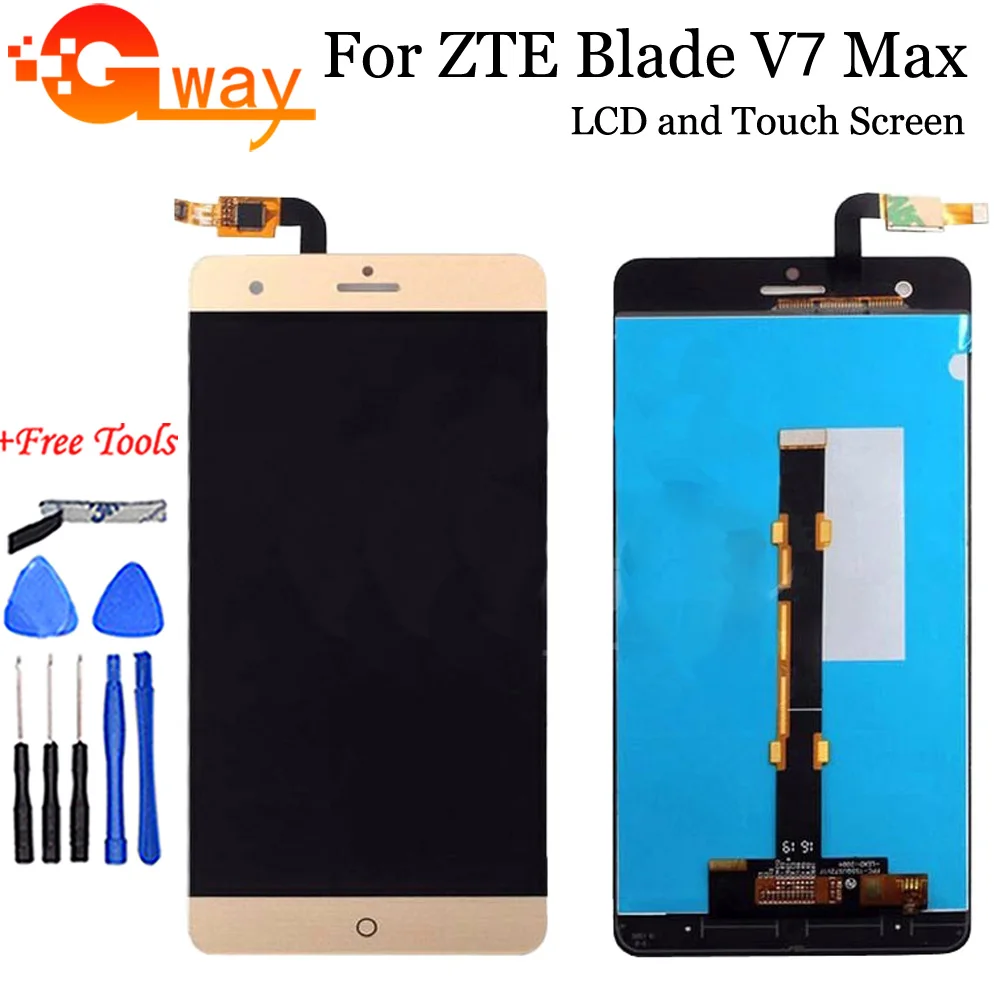 Для ZTE Blade V7 Max ЖК-экран дигитайзер сборка Замена для max LCD + инструменты | Мобильные