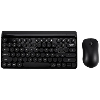 

2.4G Wireless Keyboard and Mouse Combination for PC, Laptop, Window XP 7/8 / 9- Ergonomic Round Concave and Convex Keycap 2.4GHz