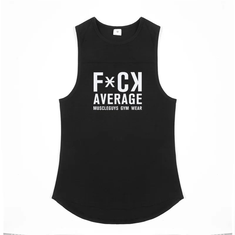 Тренировочная майка Для мужчин модный бренд Фитнес Спортивная одежда Бодибилдинг мускулатуры синглеты без рукавов Облегающая рубашка без рукавов