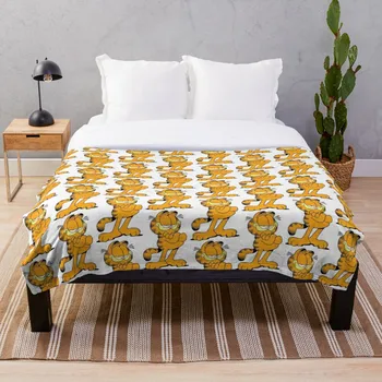 

Garfield Throw Blanket Soft Sherpa Blanket Bed Sheet Single Knee Blanket Office Nap Blanket