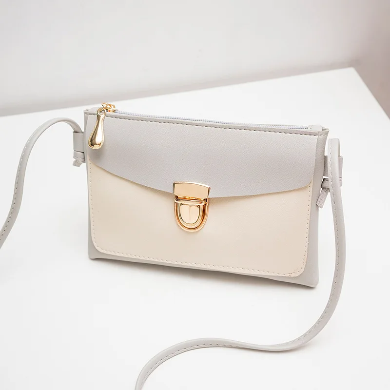 

Korean-style Women's Matching Color Small Lock Single-shoulder Bag for Women 2019 Summer New Style Shoulder Phone Coin Purse