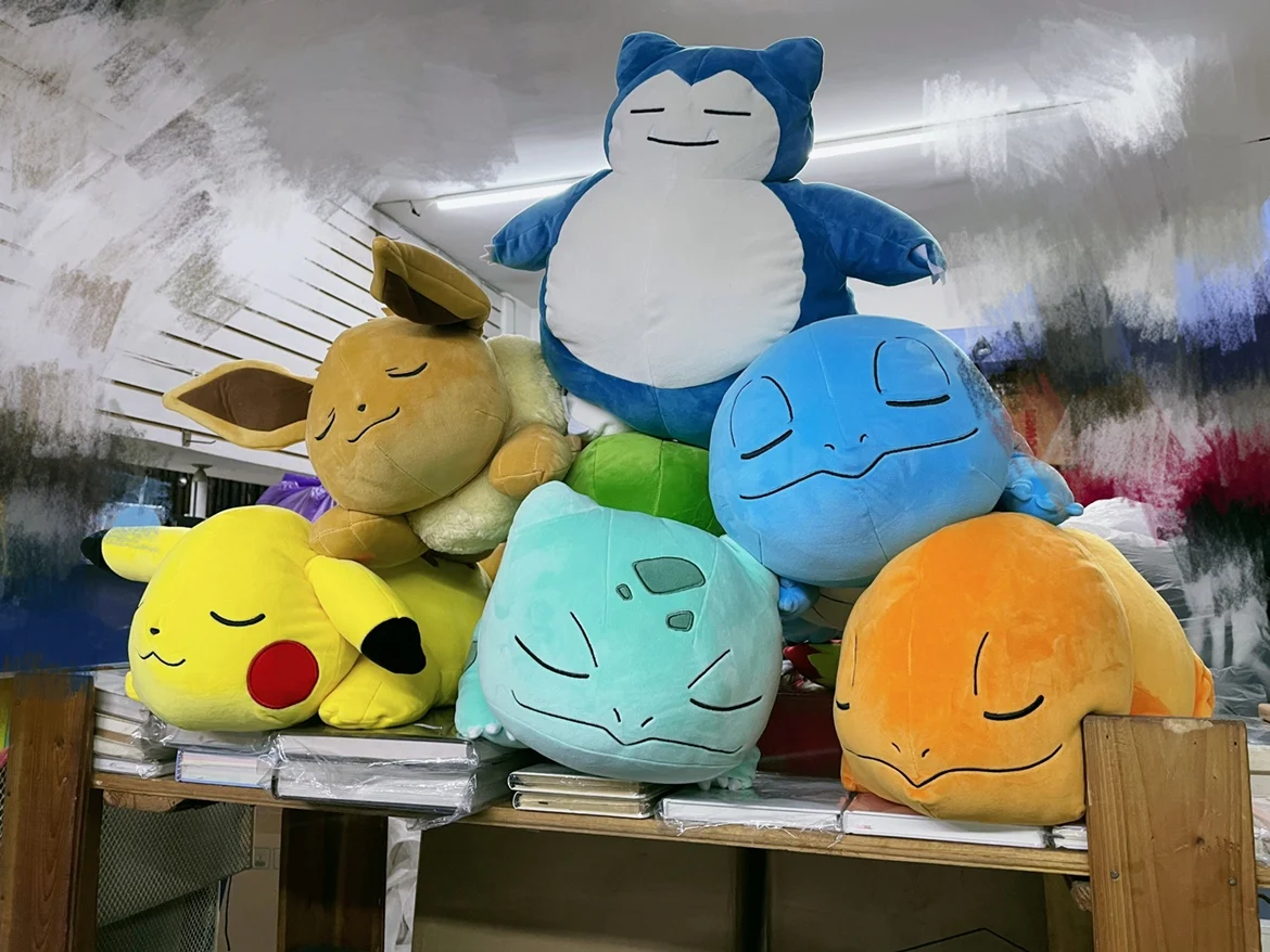 squirtle sleeping plush