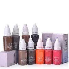 1/2OZ Профессиональные чернила для татуажа пигмент для перманентного макияжа бровей подводка для глаз губ тела тату-арт(23 Цвета на выбор) Новинка