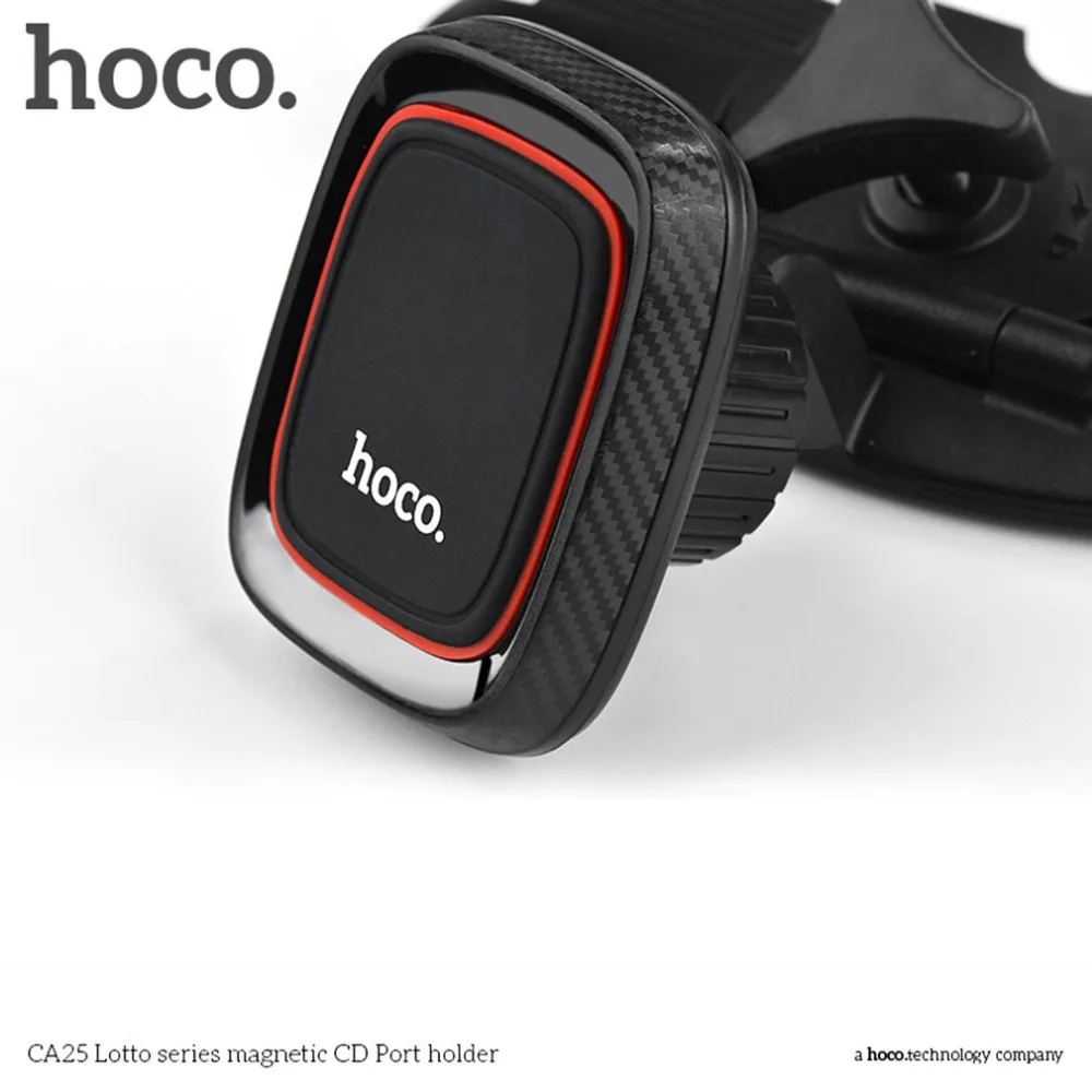 HOCO CA25 Универсальный Магнитный слот CD автомобильный держатель для телефона с поворотом на 360 градусов для планшетов, телефонов, подставка, подходит для iPhone