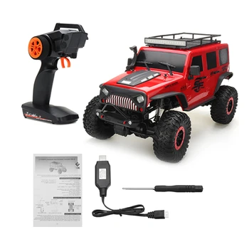 

Wltoys RC Car 1:10 2.4G 1200MAH Rawler Desert Mountain Rock Remote Control Vehicle Car Toy Model Truck With Two Motor Light