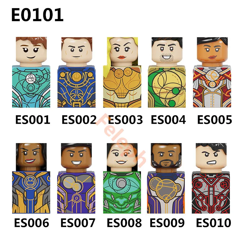 Feleph New E0101 Eternals экшн-фигурки строительные блоки серия фильмов модели кирпичи