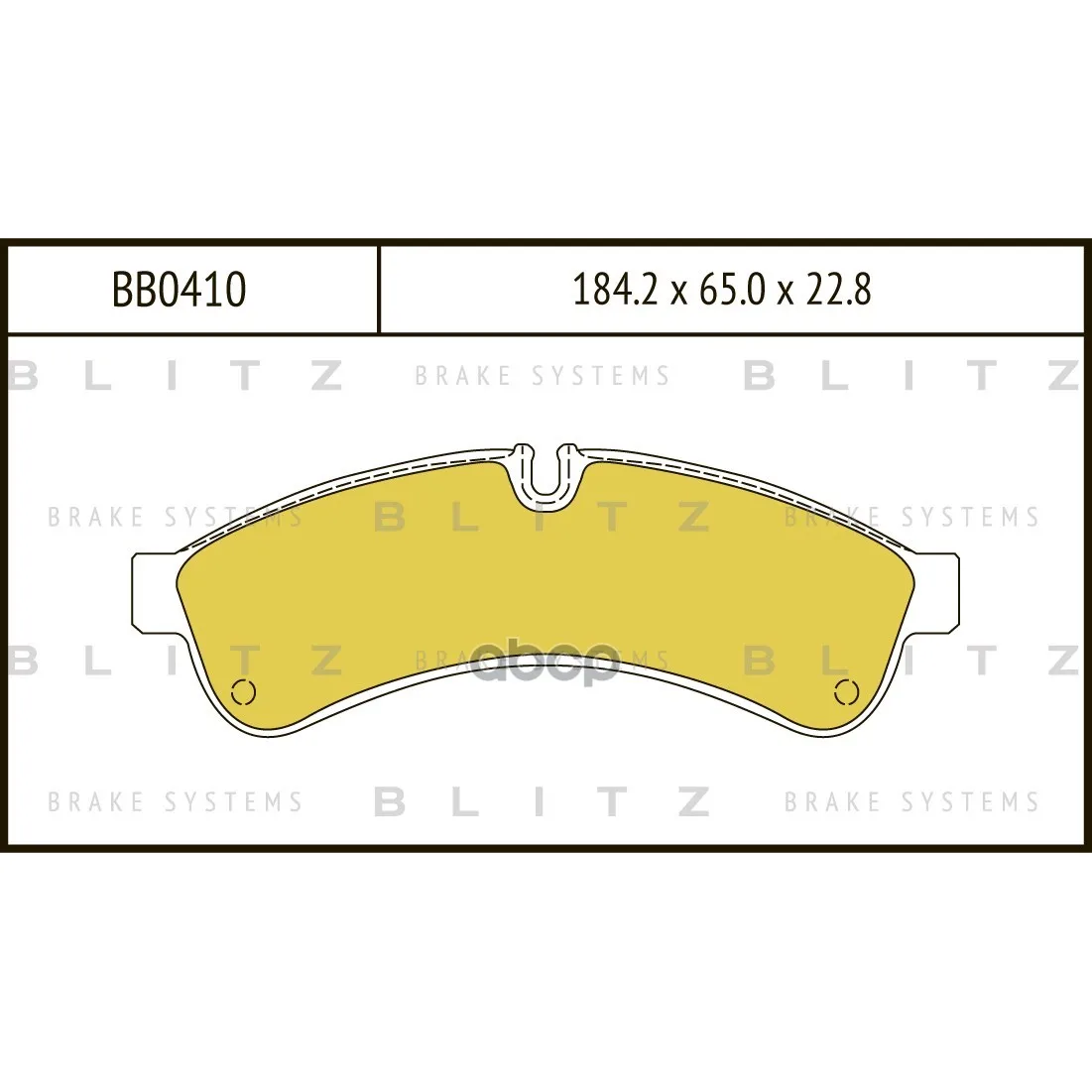 Колодки Тормозные Дисковые Iveco Daily Iv 06- Blitz арт. BB0410