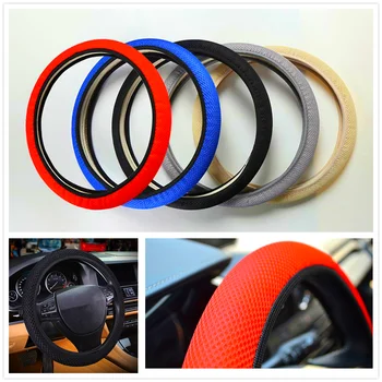 

38cm Car Steering wheel Cover Anti-Slip Breathable Auto for Lexus LF-Gh SC IS250C HS SC430 LS600h LS460 LF-Ch LS LF-1 LC CT NX