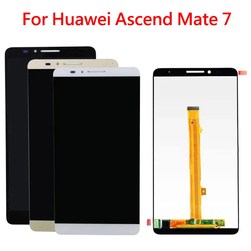 10 шт.(Протестировано) 6,0 дюймов для huawei Ascend mate 7 MT7-L09 JAZZ-L09 телефон ЖК-дисплей сенсорный экран дигитайзер Запасная часть