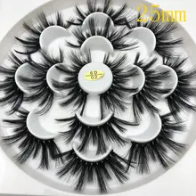 Buzzme 25 мм 3/7 накладные ресницы из норки многоразовые натуральные ресницы Популярные Накладные ресницы для макияжа